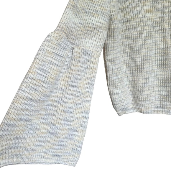 Princess Polly Bell Sleeve Crewneck Sweater Cream Gray XS/S - Picture 6 of 9